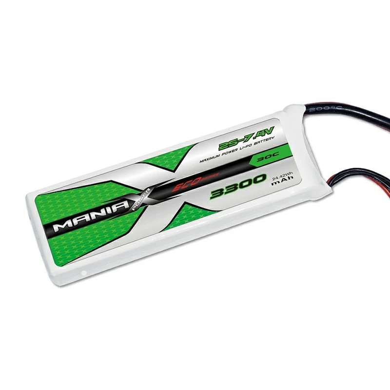 2S-7.4V 3300mAh 30C Lipo-batterij