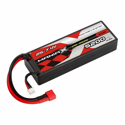2S-7.4V 5200mAh 60C hardcase raceautobatterij