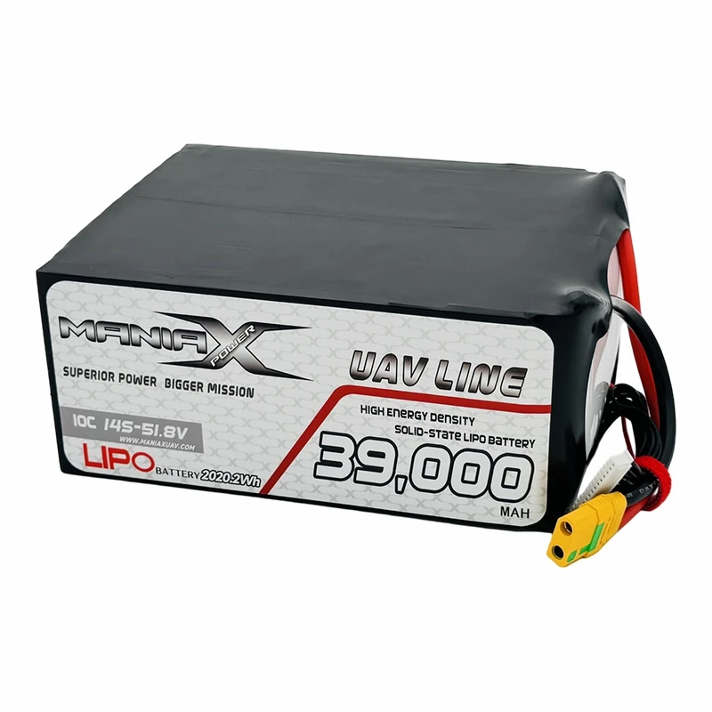 ManiaX Solid-State Lipo 14S-51.8V 39.000 mAh 10C Drone- en UAV-batterij