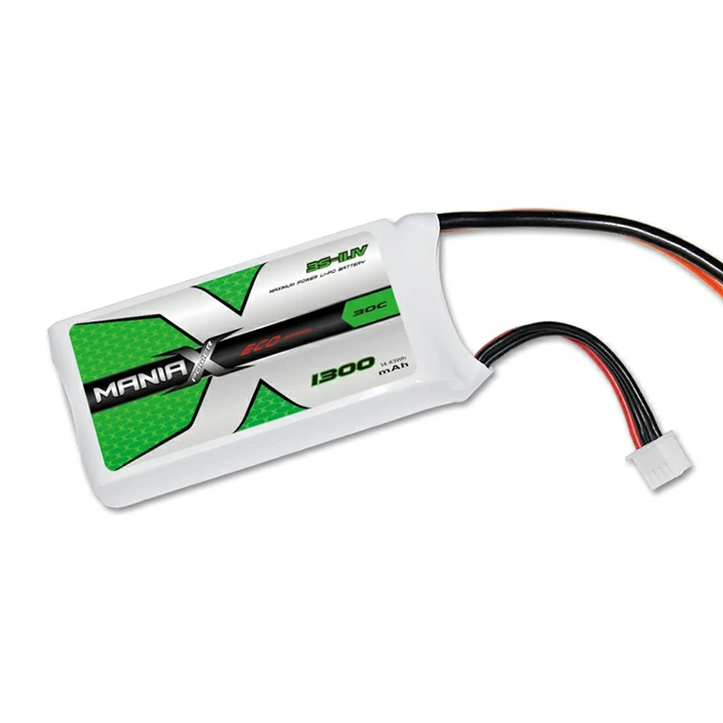 3S-11.1V 1300mAh 30C Lipo-batterij