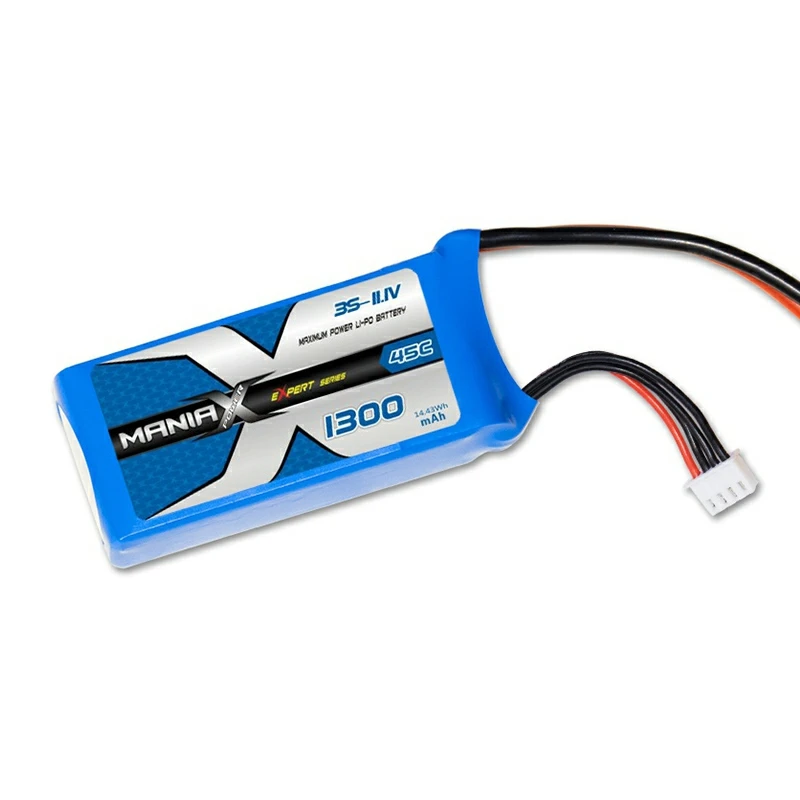 3S-11.1V 1300mAh 45C Lipo-batterij