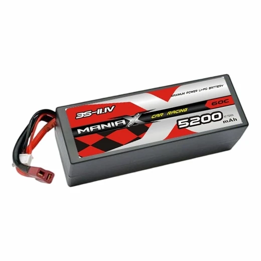 3S-11.1V 5200mAh 60C hardcase raceautobatterij