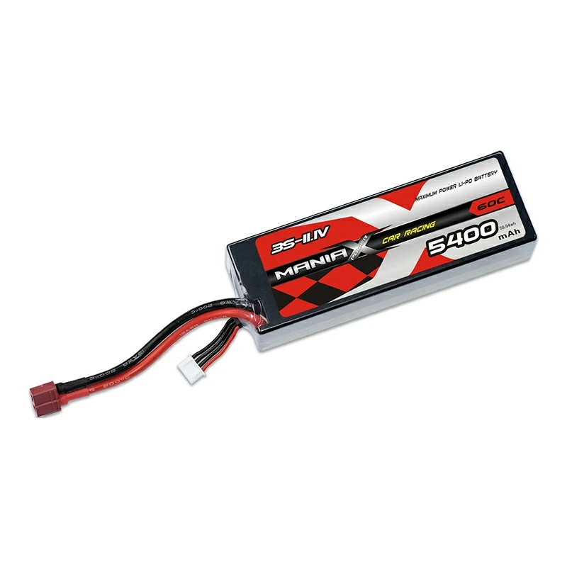 3S-11.1V 5400mAh 60C raceautobatterij met harde behuizing