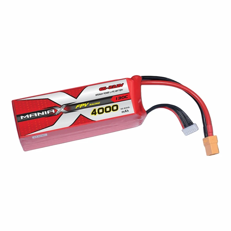 6S-22.2V 4000mAh 130C FPV Racing Lipo-batterij