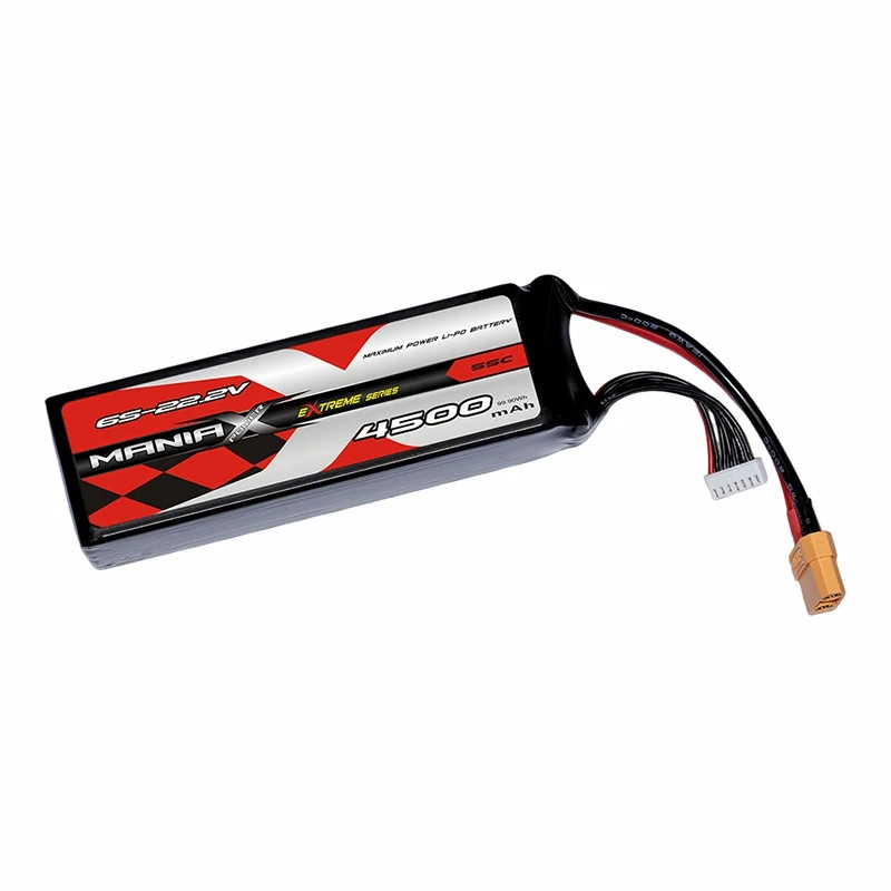 6S-22.2V 4500mAh 55C Lipo-batterij