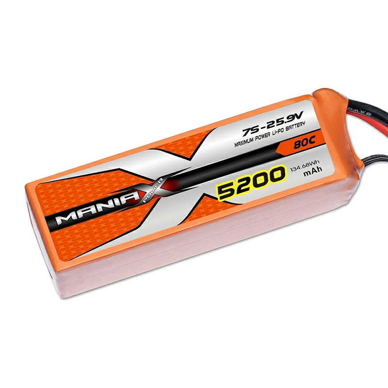 7S-25.9V 5200mAh 80C Lipo-batterij