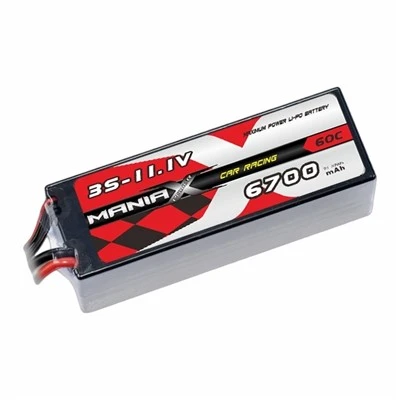 3S-11.1V 6700mAh 60C raceautobatterij met harde behuizing